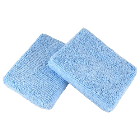Car Dealer Depot Microfiber Wax Applicator/Blue - 5" X 3.75" 35M